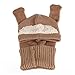 Lowpricenice Winter Baby Kids Girls Boys Warm Woolen Coif Hood Scarf Caps Hats (Khaki)