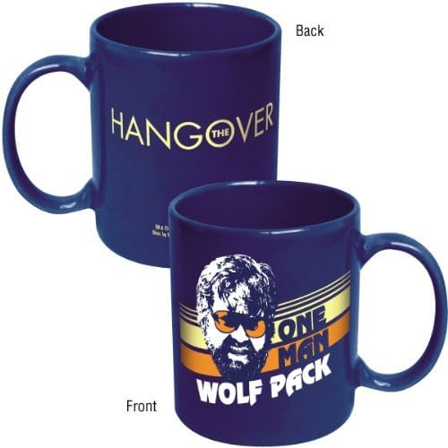 The Hangover Movie "One Man Wolf Pack" Heavy Ceramic Coffee Mug (4" Tall - Standard Size)