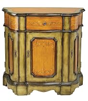 Tuscan Green Acorn Three Drawer Credenza