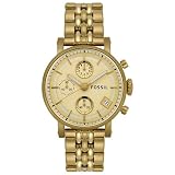 Fossil Unisex ES2197 Chronograph Gold Tone Watch