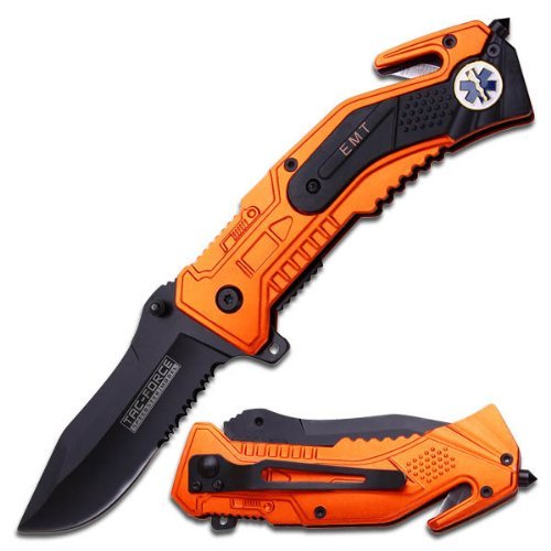 Tac force magnum assisted opening rescue knife - emt