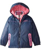 Rugged Bear Girls' Systems Coat with Plaid Jacket
