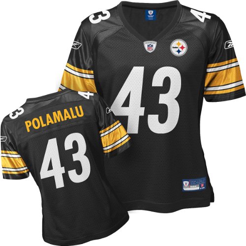Reebok Pittsburgh Steelers Troy Polamalu Women's Replica Jersey Small