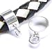 Dreambell (Free S/H) 2 pcs Sterling Silver 5mm Cord Pendant Bail Connector for Pandora, Troll, Chami