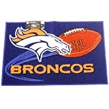 DENVER BRONCOS NFL OFFICIALLY LICENSED 20" X 30" TUFTED RUG WELCOME DOOR MAT