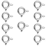 10 Sterling Silver Findings Spring Clasps 7 x 7mm. Wholesale price!!!