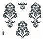 York Wallcoverings Tres Chic BL0396 Graphic Damask Wallpaper, White/Black