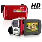 HD Handheld Digital Video Camcorder & 12MP Camera w/ 8X Digital Zoom + TV-Out - Dr. Tech HDDV-5520 Red