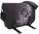 DadGear Messenger Diaper Bag - Concentric Circles