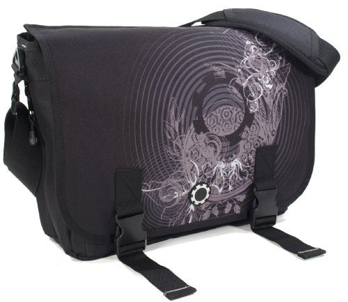 DadGear Messenger Diaper Bag - Concentric Circles