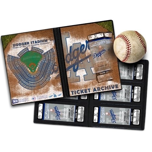Los Angeles Dodgers Ticket Album, Holds 96 Tickets