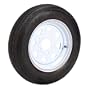 Carlisle Sport Trail Bias Trailer Tires White Spoke Rims 5 Lugs 175/80 x 13