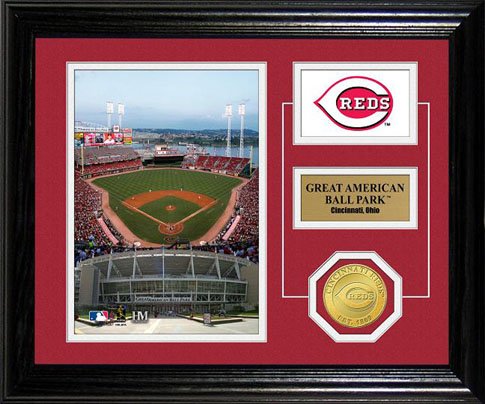 Highland Mint MLB Cincinnati Reds Great American Ball Park Desktop Photo Mint