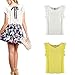 FUNOC® Ladies Summer Loose Casual Chiffon Ruffles Sleeve Vest Shirt Tops Blouse