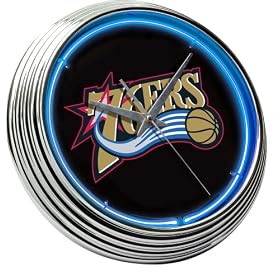 Philadelphia 76ers Neon Clock
