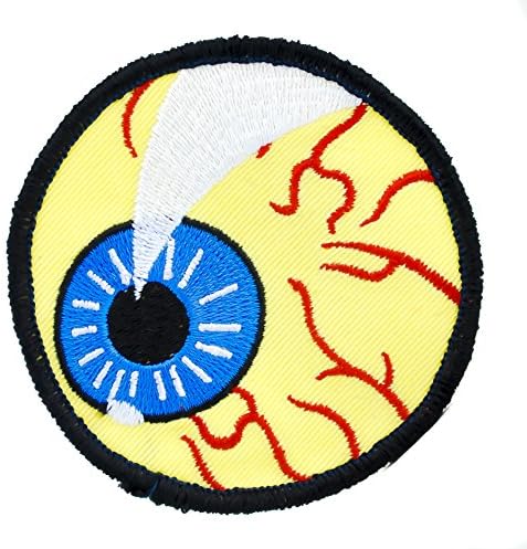 Bloody Evil Eye Ball Patch Iron on Applique Alternative Clothing