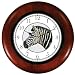 Zebra Wooden Wall Clock by WatchBuddy Timepieces (Cherry Wood Frame)