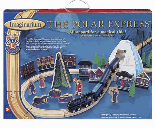 Polar Express Wood Train Set with Bell