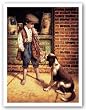 The Shoeshine Boy by Jim Daly 12"x16" Art Print Poster