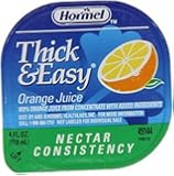 Drink Thick & Easy Orange Juice Nectar Consistency Portion Control Cups 24 Case 4 Ounce