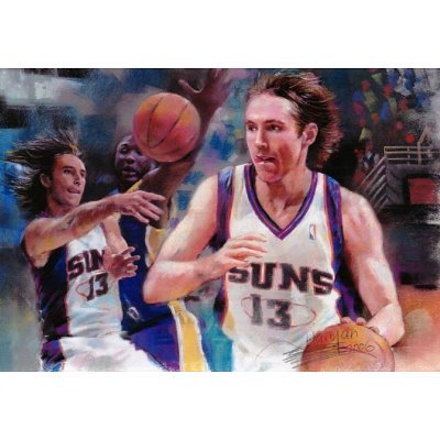 Steve Nash (Phoenix Suns - Illustration) Sports Poster - 11x17