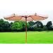 DeLuxe Landhausschirm 300cm rund, Holzgest�nge, cremefarben