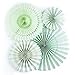 My Mind's Eye Basics Party Fans, Mint Color, Set of 4