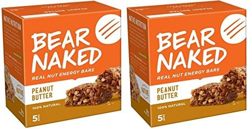 Bear Naked Real Nut Energy Bars Peanut Butter, 5 Bars (Pack of 2)