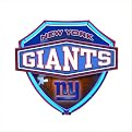 Neon Shield Wall Lamp - Giants (15 X 13.25")