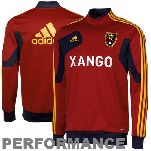 adidas Real Salt Lake Training Performance Jacket - Red adidas Real Salt Lake Training Performance Jacket - Red