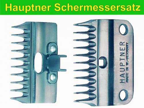 Hauptner Schermessersatz Unterkamm 11 Zähne Oberkamm 10 Zähne