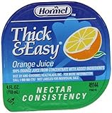 Drink Thick & Easy Orange Juice Nectar Consistency Portion Control Cups 24 Case 4 Ounce