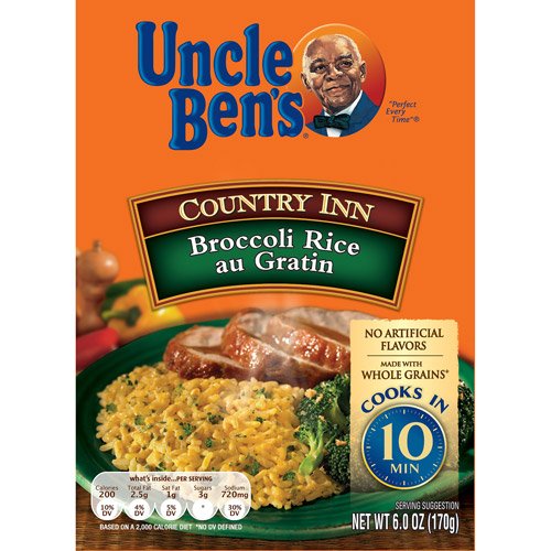 Uncle Ben's Country Inn Broccoli Rice au Gratin 6oz Box 4 Pack Food