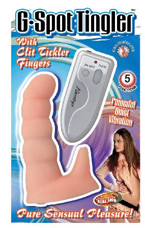 Best Price Novelties By Nass-walk Inc G-spot Tingler With Clitoral Tickler Fingers, Flesh