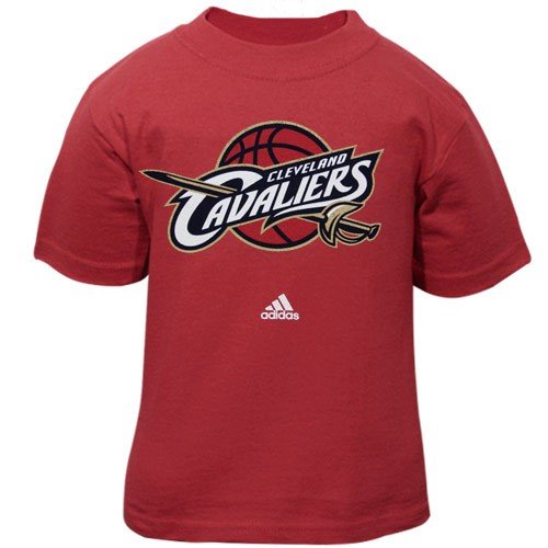 adidas Cleveland Cavaliers Toddler Wine Primary Logo T-shirt (3T)