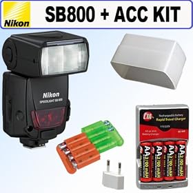 Nikon SB-800 AF Speedlight Flash and Accessory Outfit - Nikon ANIKSB800K2