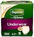 Search : Depend Underwear, for Women, Moderate Absorbency, L (38-50 Inch), 18 ct.