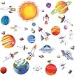 RoomMates Stickers muraux repositionnables Enfant Espace (Import Grande Bretagne)