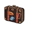 Koffer 6 cm * 5,6 cm B�GELBILD AUFN�HER APPLIKATION Stadt USA Rom Italien Hawaii Reise Tragetasche Reisekoffer Reisetasche Tasche Weltreise Urlaub Reisen PATCH
