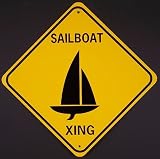 SAILBOAT XING Aluminum Sign