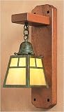 Arroyo Craftsman AWS-1-BK Satin Black A-Line Craftsman / Mission Down Lighting Wall Sconce from the A-Line Collection