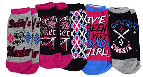 Suicide Squad Harley Quinn 5 Pack Womens Socks