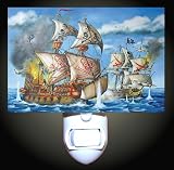 Pirate Ships Decorative Night Light