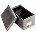 Globe-Weis Index Card Storage Box, 4x6 Inches, Black, (94 BLA)
