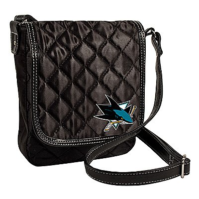 NHL San Jose Sharks Quilted Purse, Black