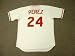 TONY PEREZ Cincinnati Reds 1975 Majestic Cooperstown Throwback Home Baseball Jersey, XL