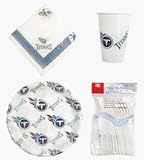 Tennessee Titans 96 Piece Party Pack Plastic Dinnerware Set by Duck House
