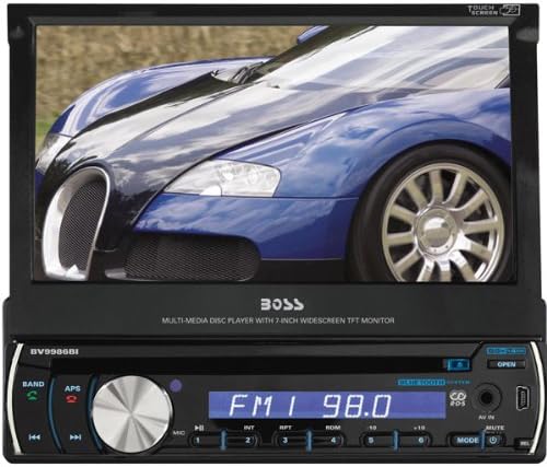 7" Single DIN Touch Screen TFT Monitor AM/FM Receiver