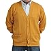Cardigan Alpaca Wool Vneck Buttons and Pockets YELLOW