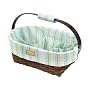 SaraBear Diaper Caddy - Blue Stripes